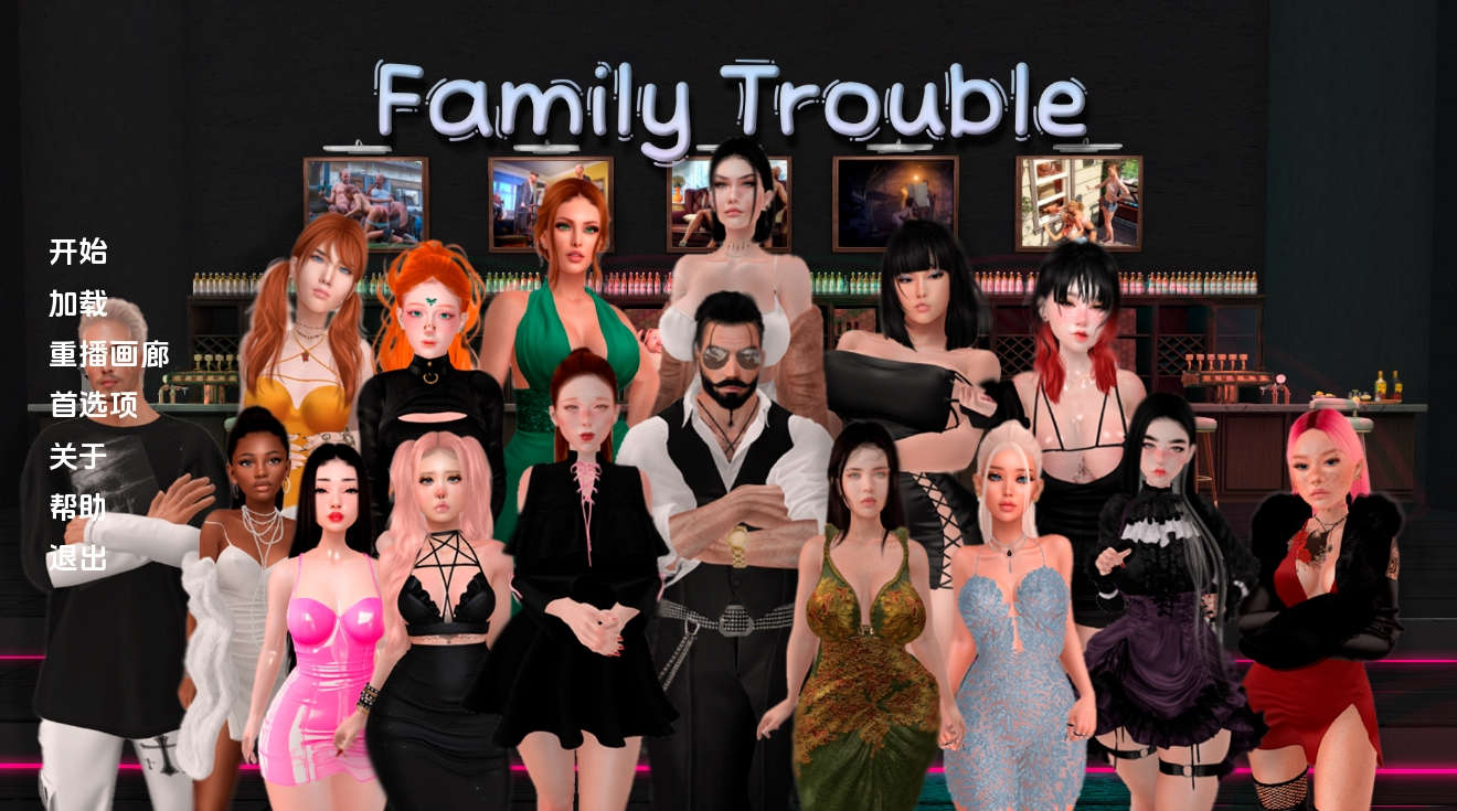 【PC/欧美SLG】家庭麻烦 Family_trouble-0.7【1.7G/汉化/动态】-萌玩ACG